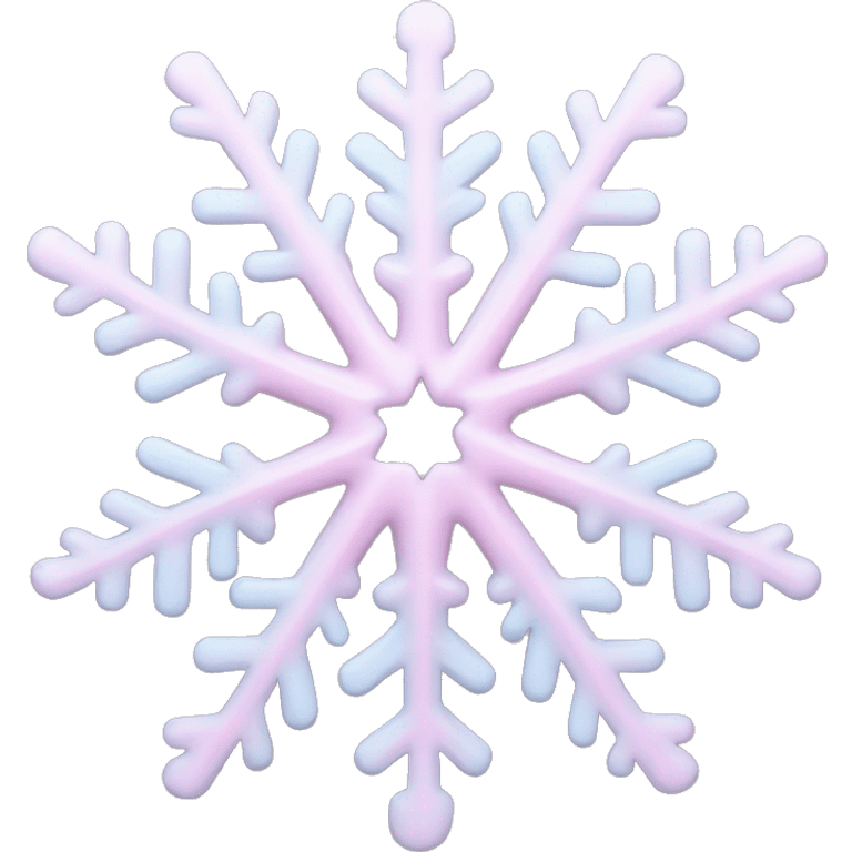 pastel pink snowflake  emoji