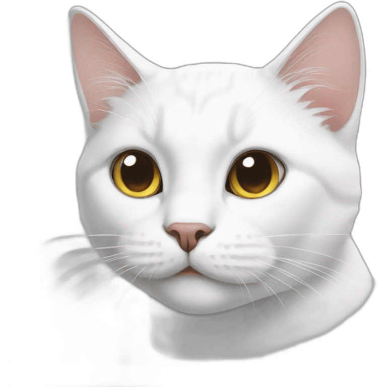 white cat emoji