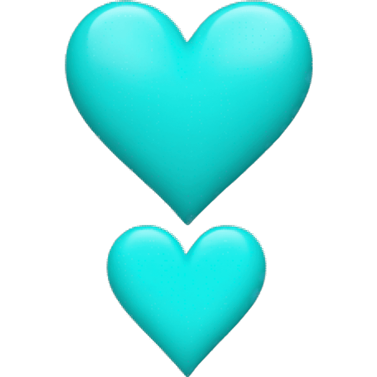 Cyan heart emoji