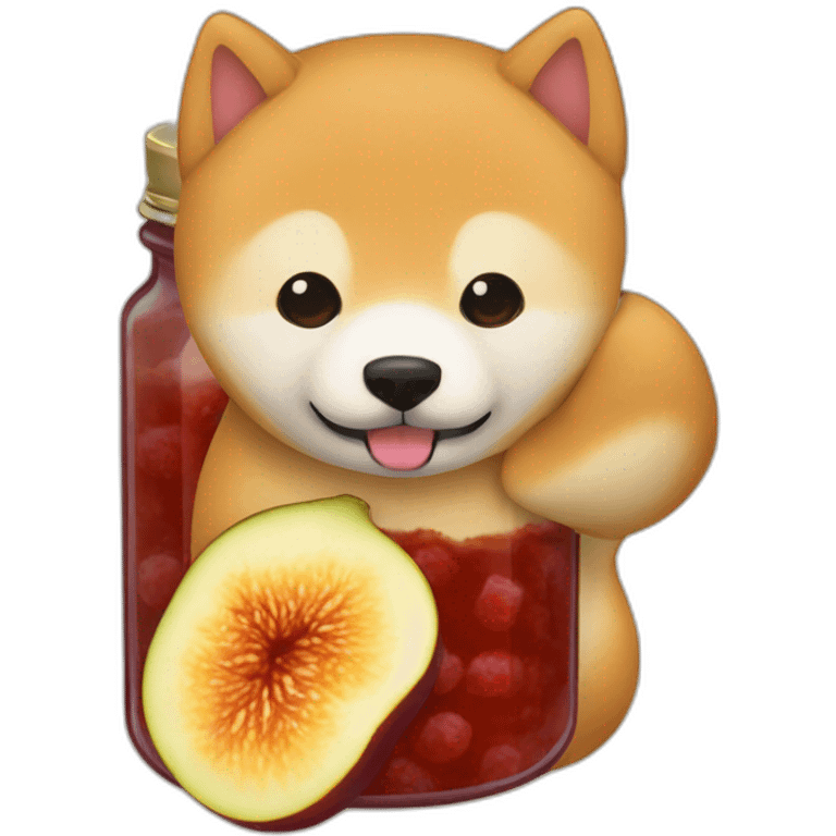 shiba-hugging-jar-of-fig-jam emoji