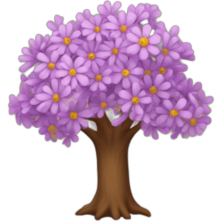 Tree with flowers  emoji