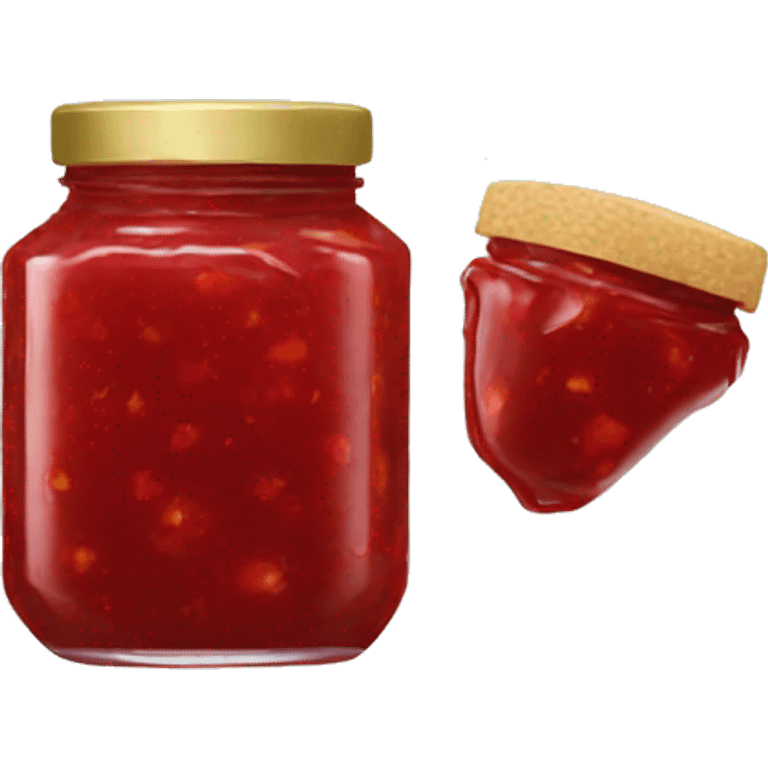 Strawberry jam spread  emoji