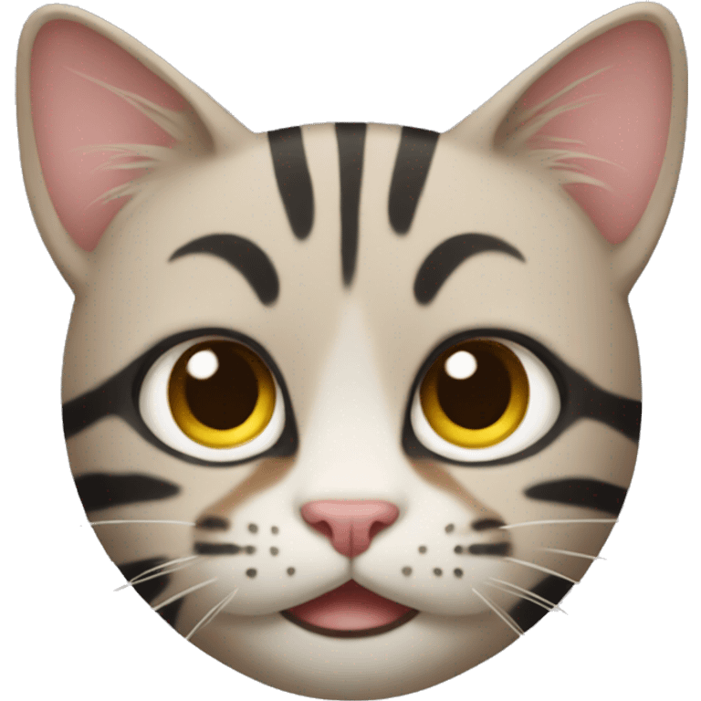 Striped cat emoji