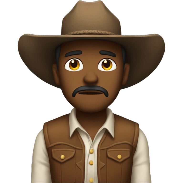 Sad cowboy emoji