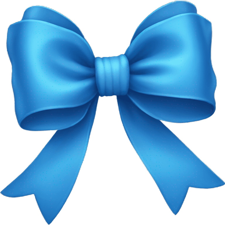 Blue bows emoji