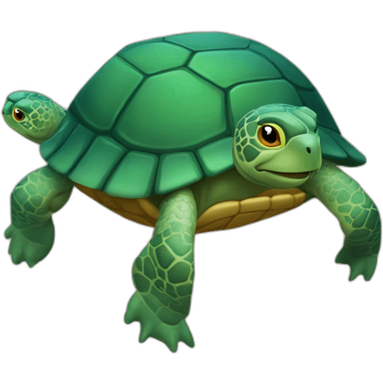 Tortue sir un élégant emoji