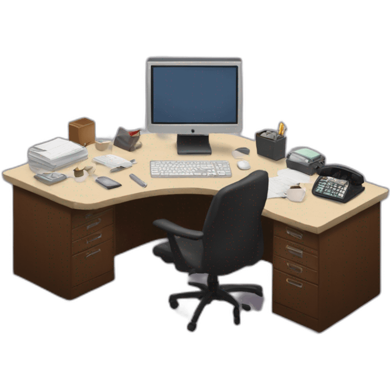 michael scott office mega desk emoji