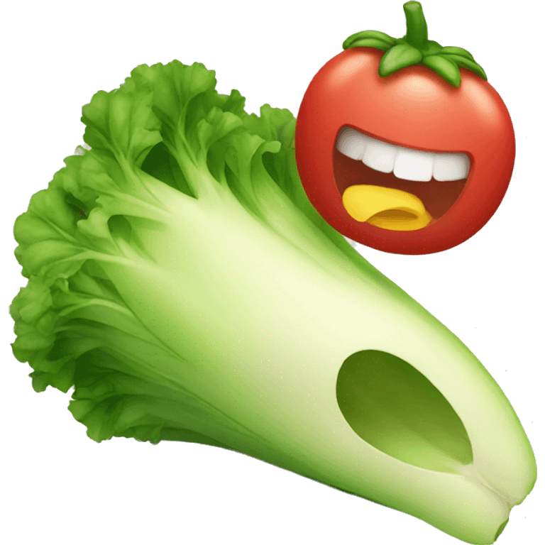 a bite taken from a vegetable emoji