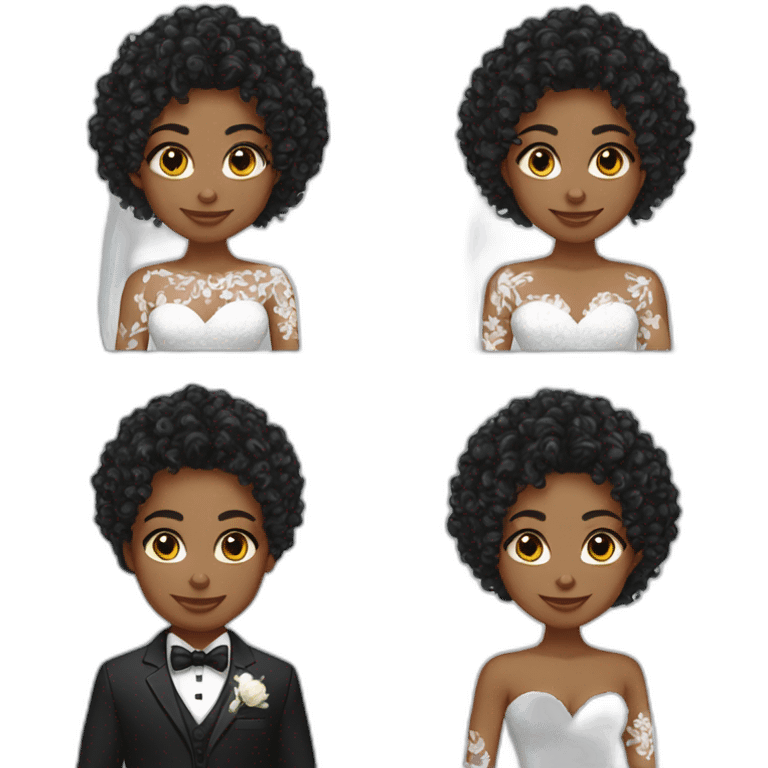 bride-curlyhairblack-suit-white emoji