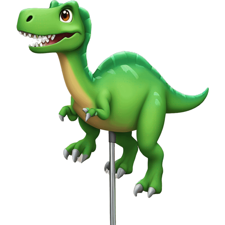 Dinosaur on a pogostick  emoji