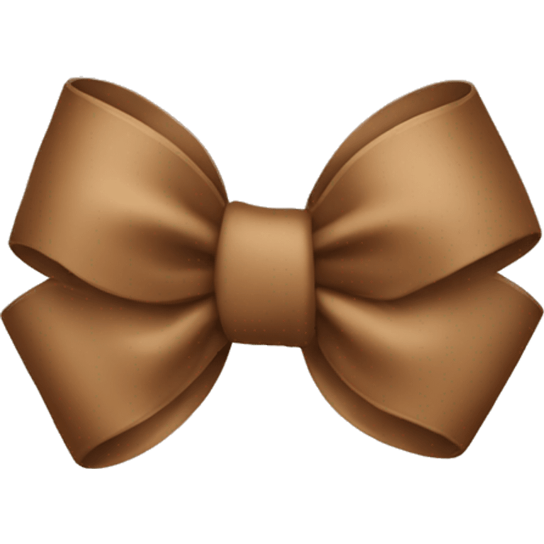 A coffee color bow  emoji