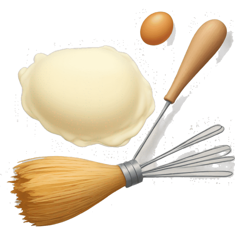 pack of flour, eggs, whisk emoji