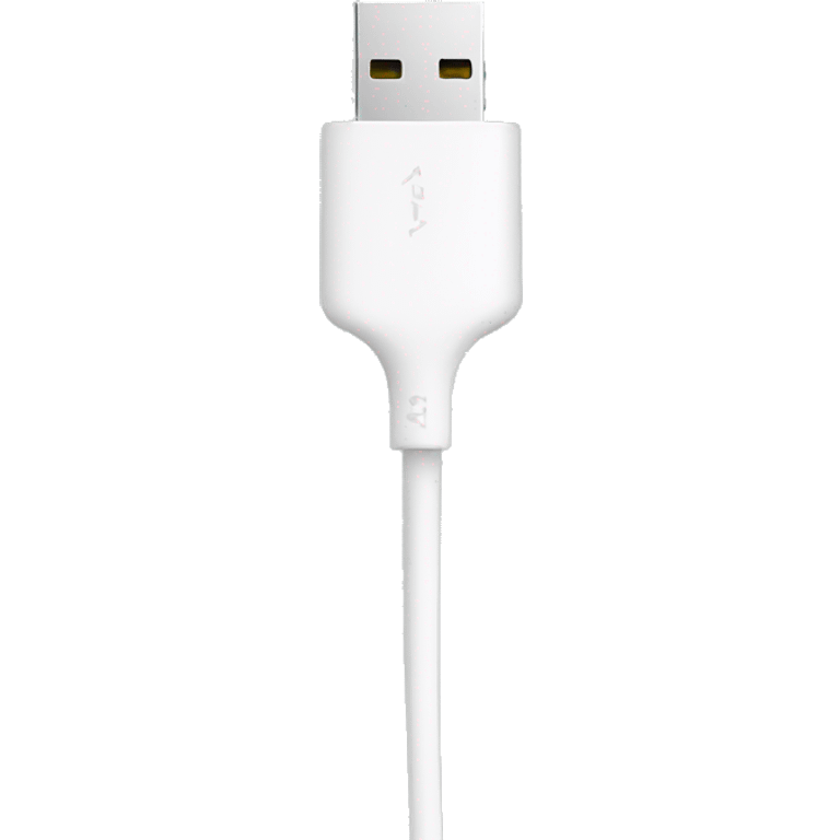 White usb cable  emoji