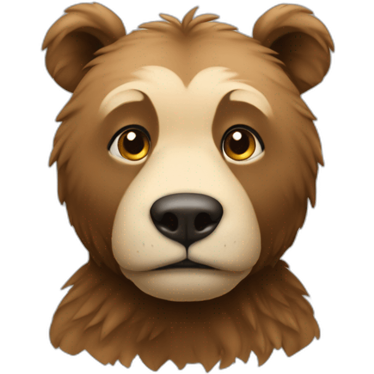 Poutin sur un ours emoji