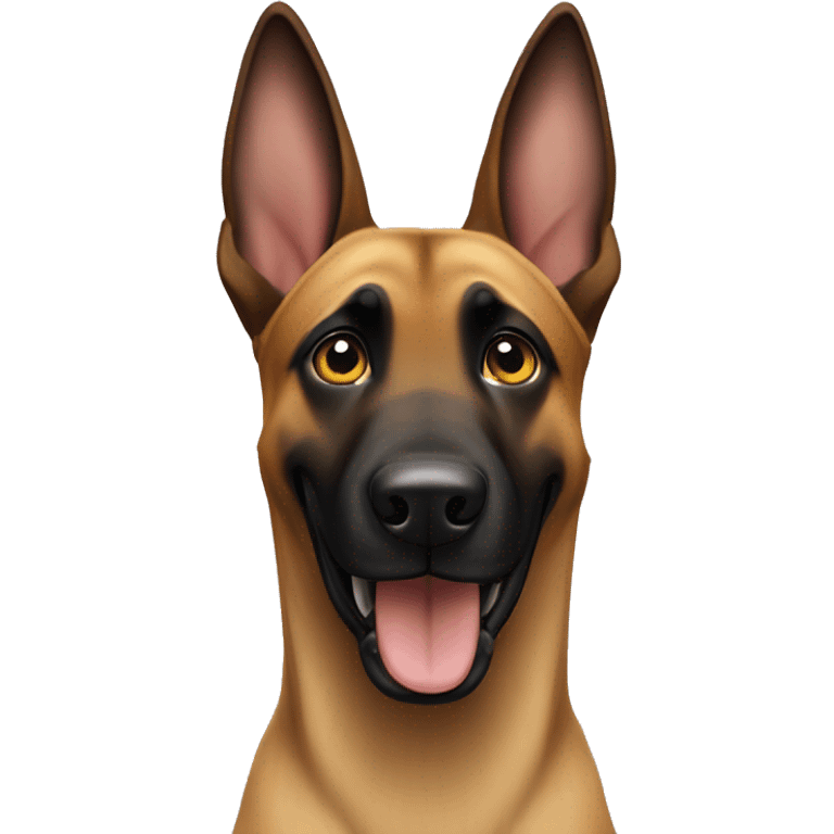 malinois say hello with hand emoji