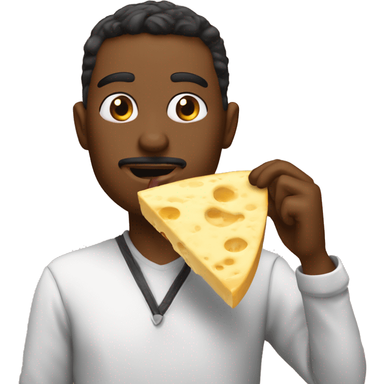 Persona comiendo queso  emoji