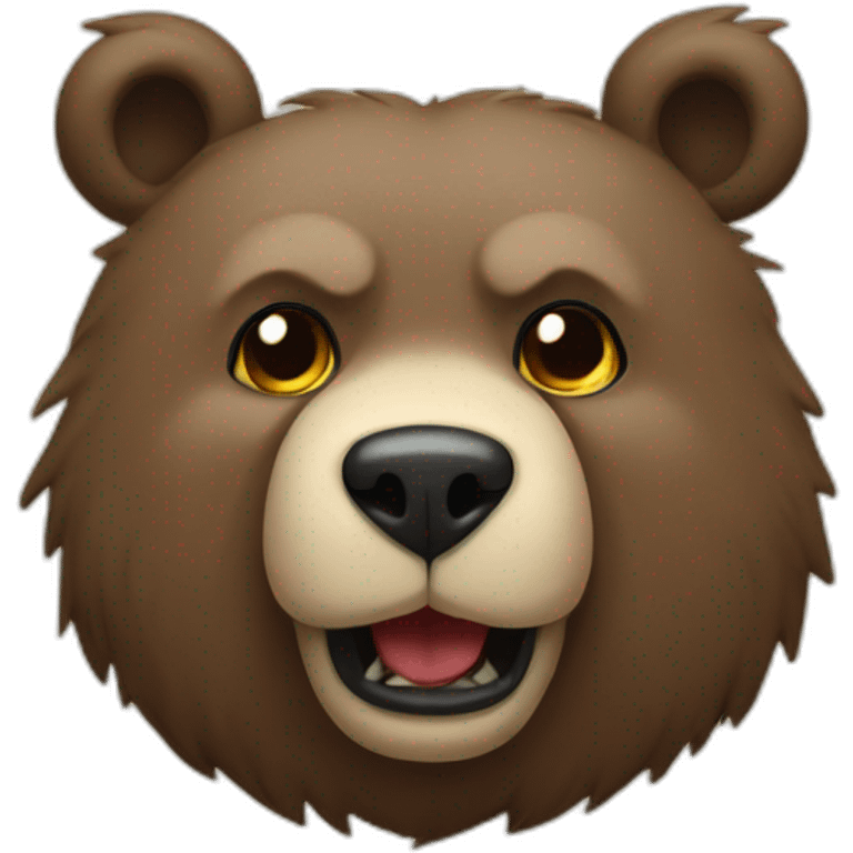 Ours-méchant emoji