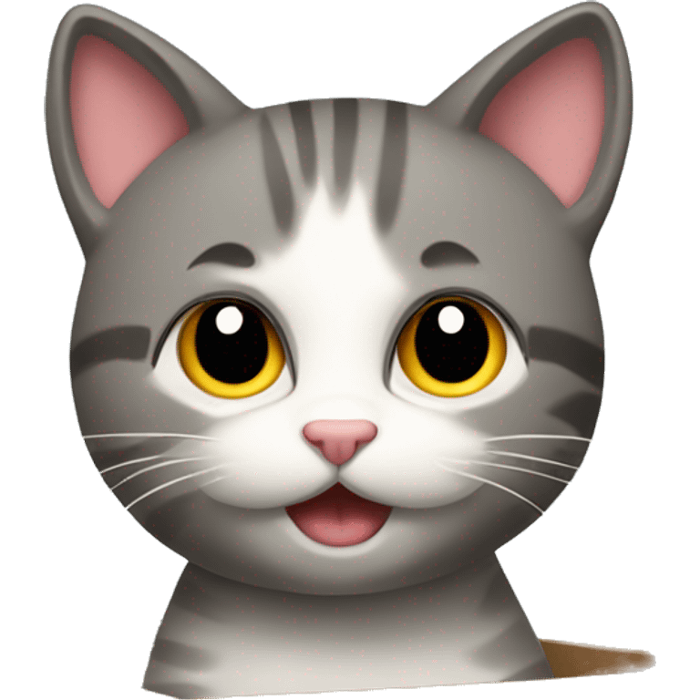 Gatto in scatola regalo emoji