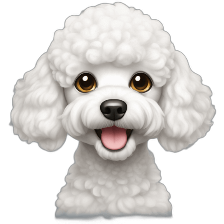 White toy poodle emoji