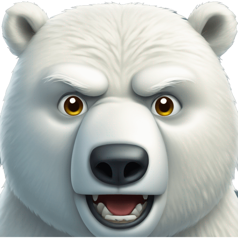 polar bear angry emoji