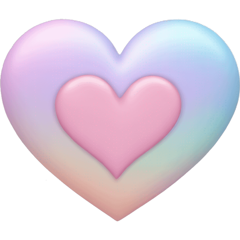 Pastel heart emoji