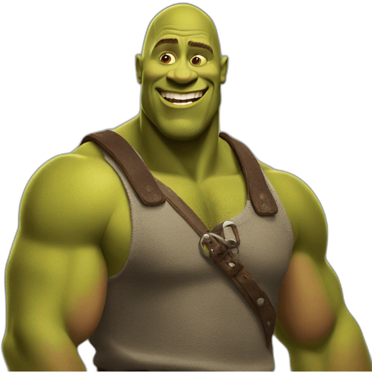 shrek Dwayne Douglas Johnson emoji