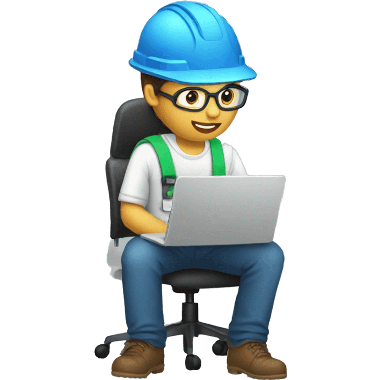 QA Engineer working with laptop emoji