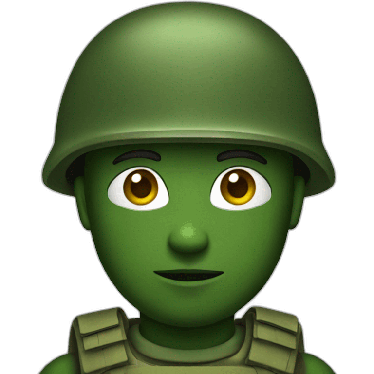 green soldier emoji