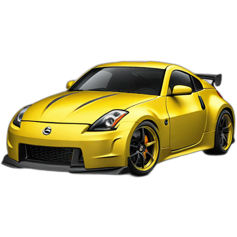 350z rallye tuning yellow emoji