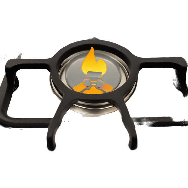 Airtable logo on back burner of a stove emoji