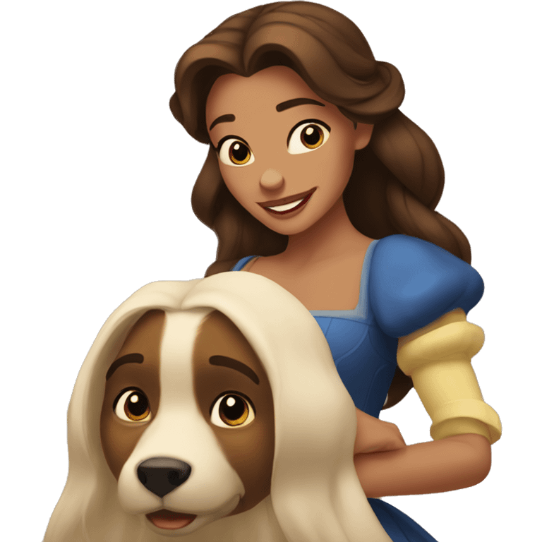 beauty and the beast belle emoji