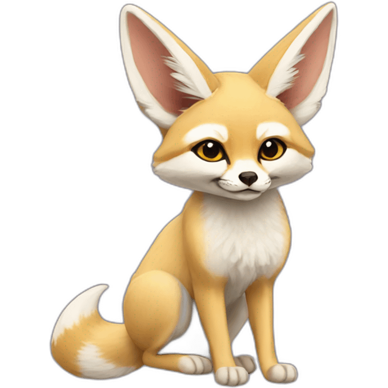 Fennec Fox with ak emoji