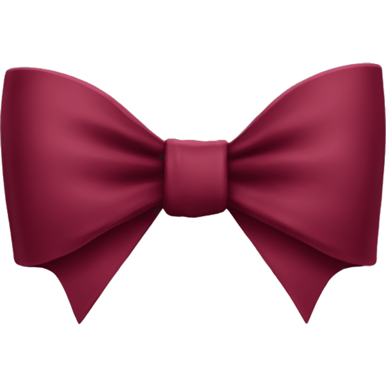 Burgundy bow emoji