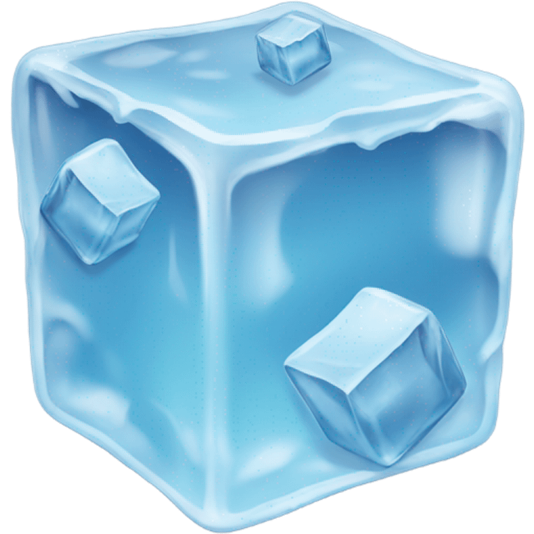 ice cubes realistic  emoji