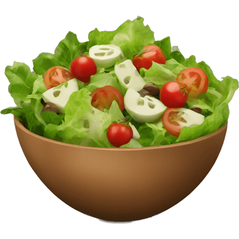 salad in a brown bowl emoji