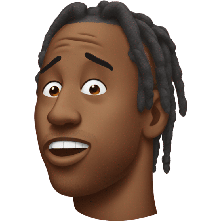 Travis Scott shushing  emoji