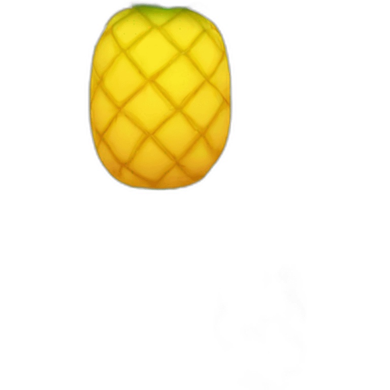 Iphone with pineapple logo emoji