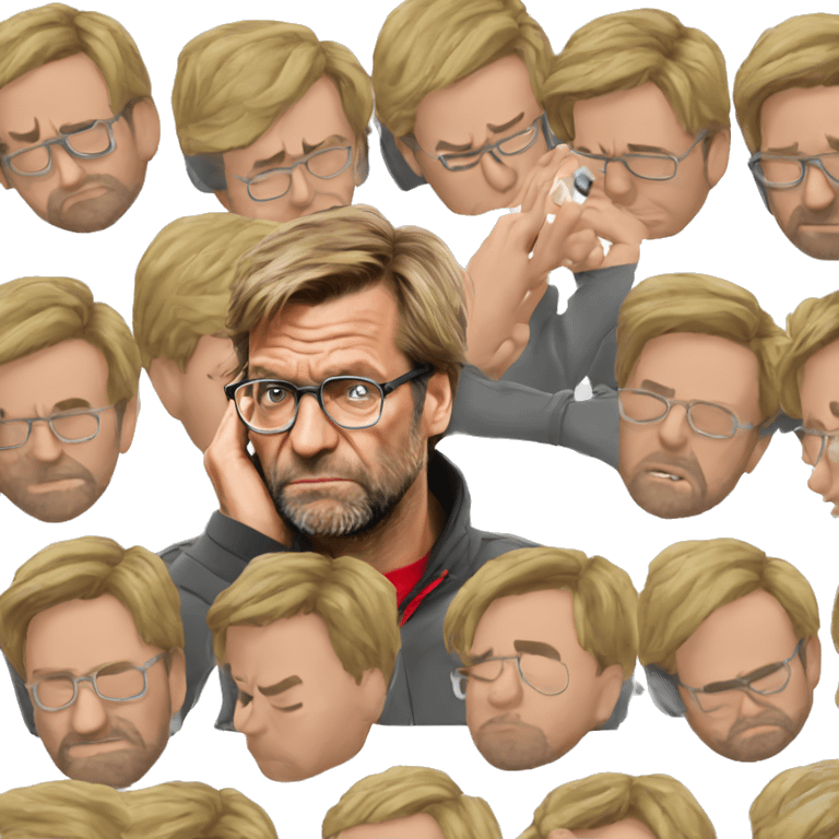 Jurgen Klopp facepalm emoji emoji