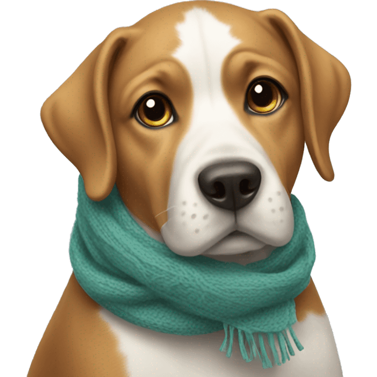 Dog with scarf  emoji