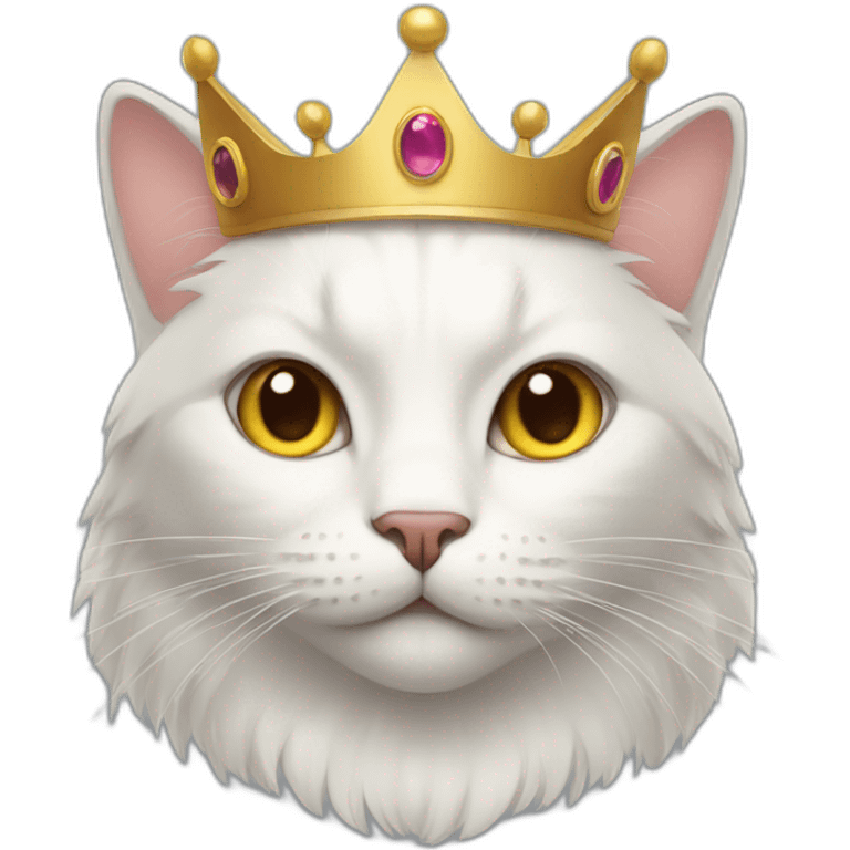 cat with a crown emoji