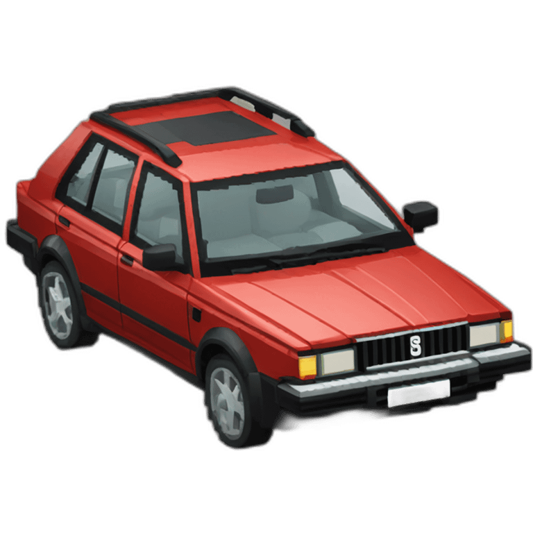 8-bit pixelart of Skoda Octavia emoji