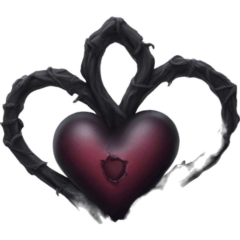 Gothic heart emoji