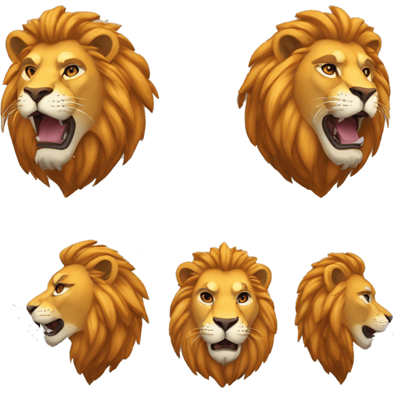 Lion furieux  emoji