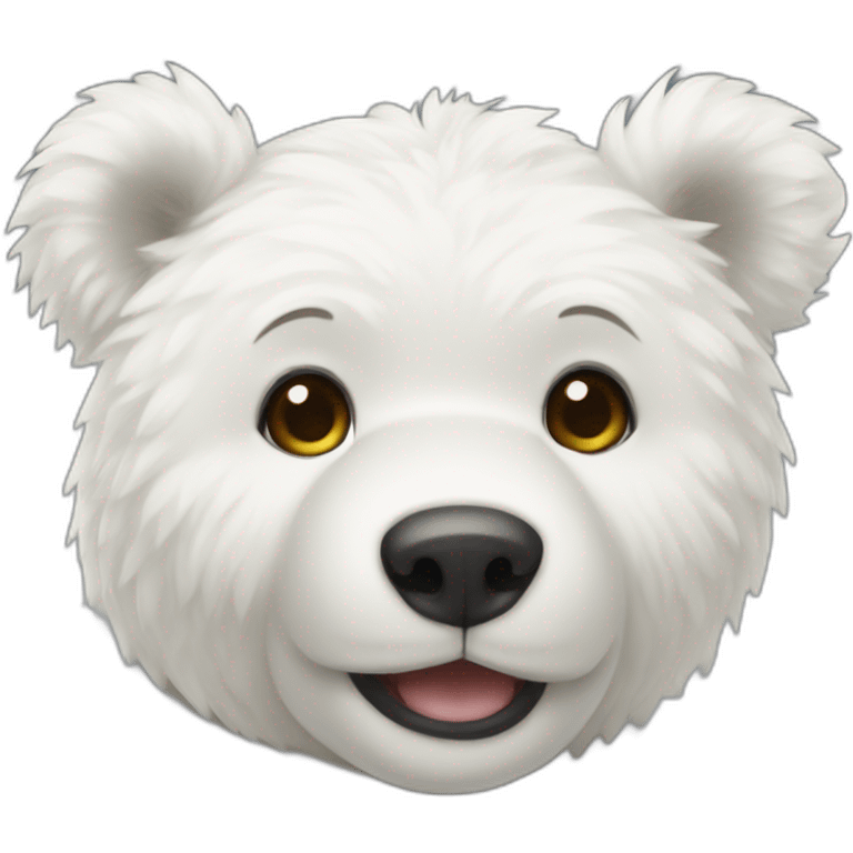 White teddy bear emoji