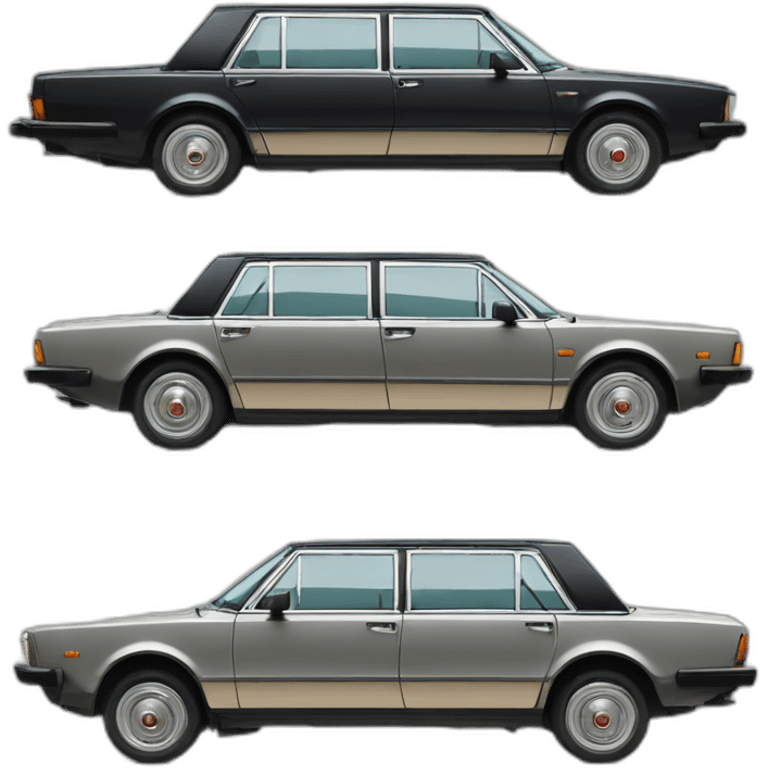 Fiat 130 4 door limousine emoji