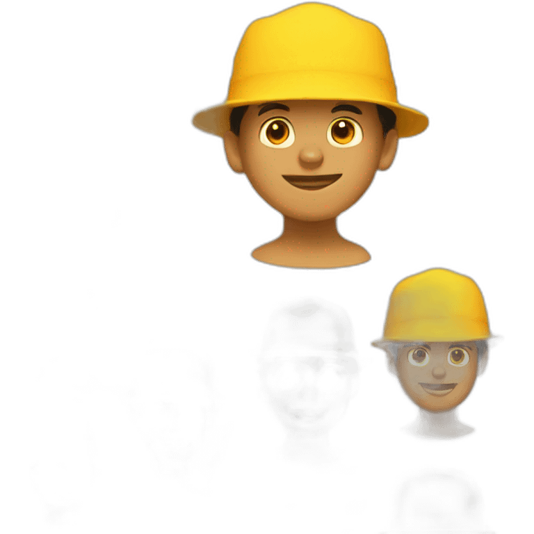 Yellow hat boy emoji