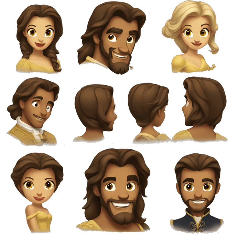 Beauty and beast emoji