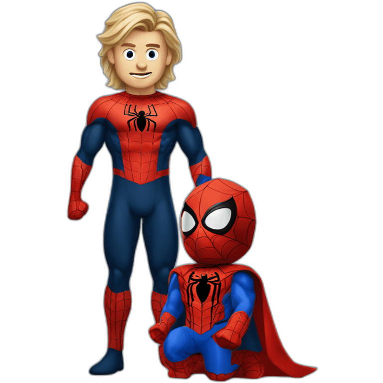 thore with spider man suit emoji