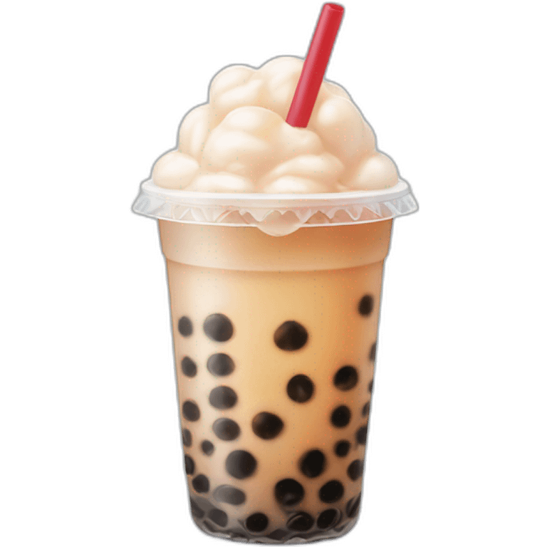 Bubble tea with boba  emoji