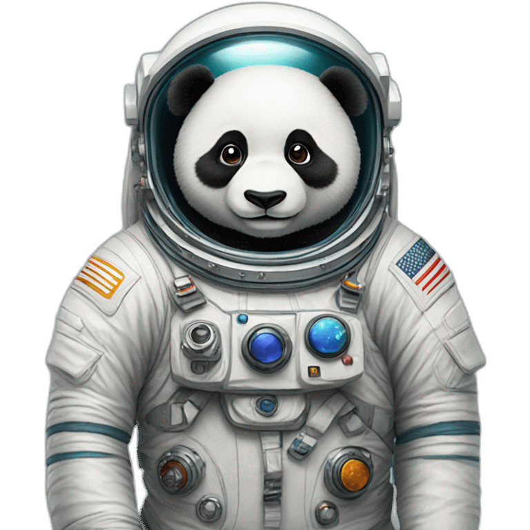 Panda astronaut emoji